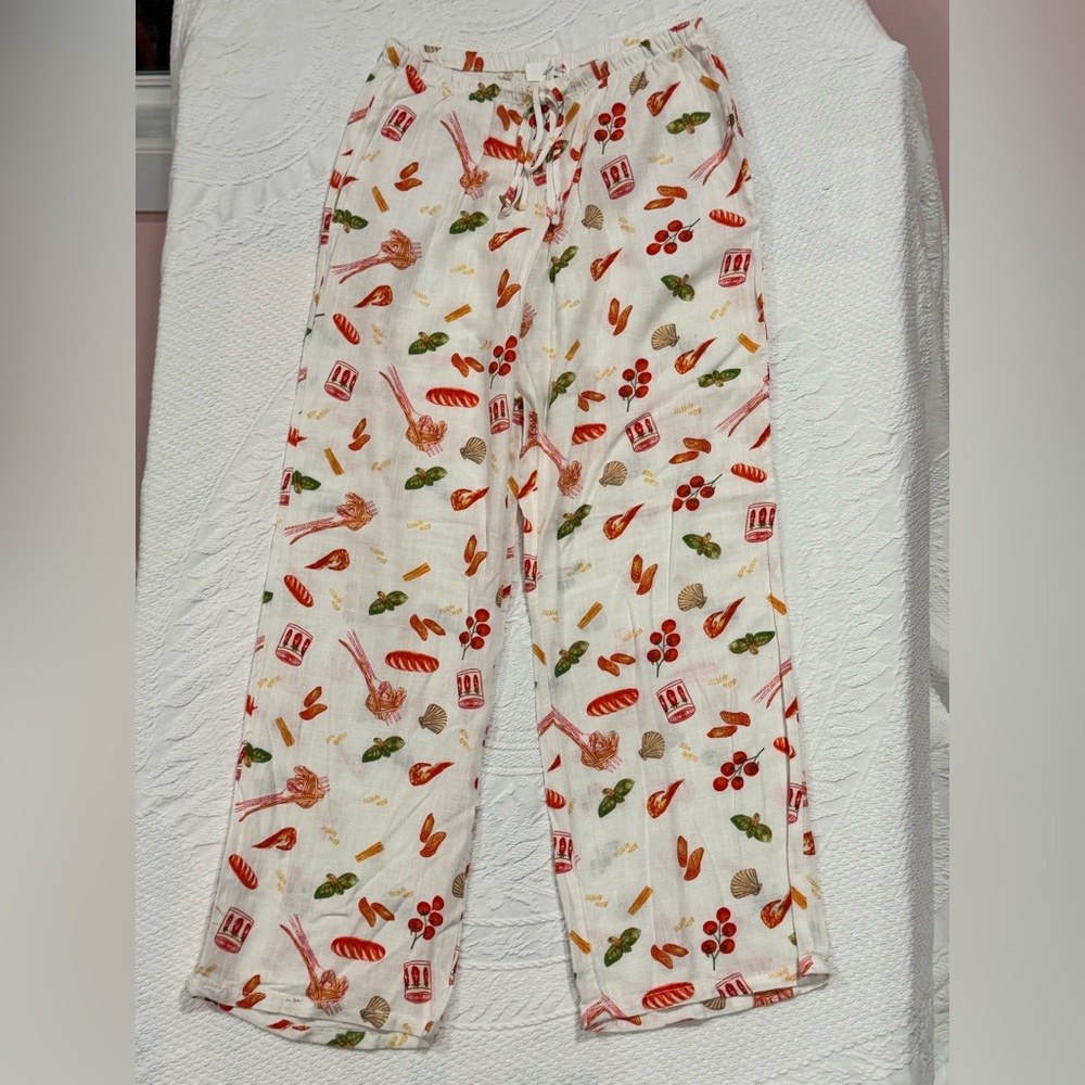 Colorful Food Print Pants B14